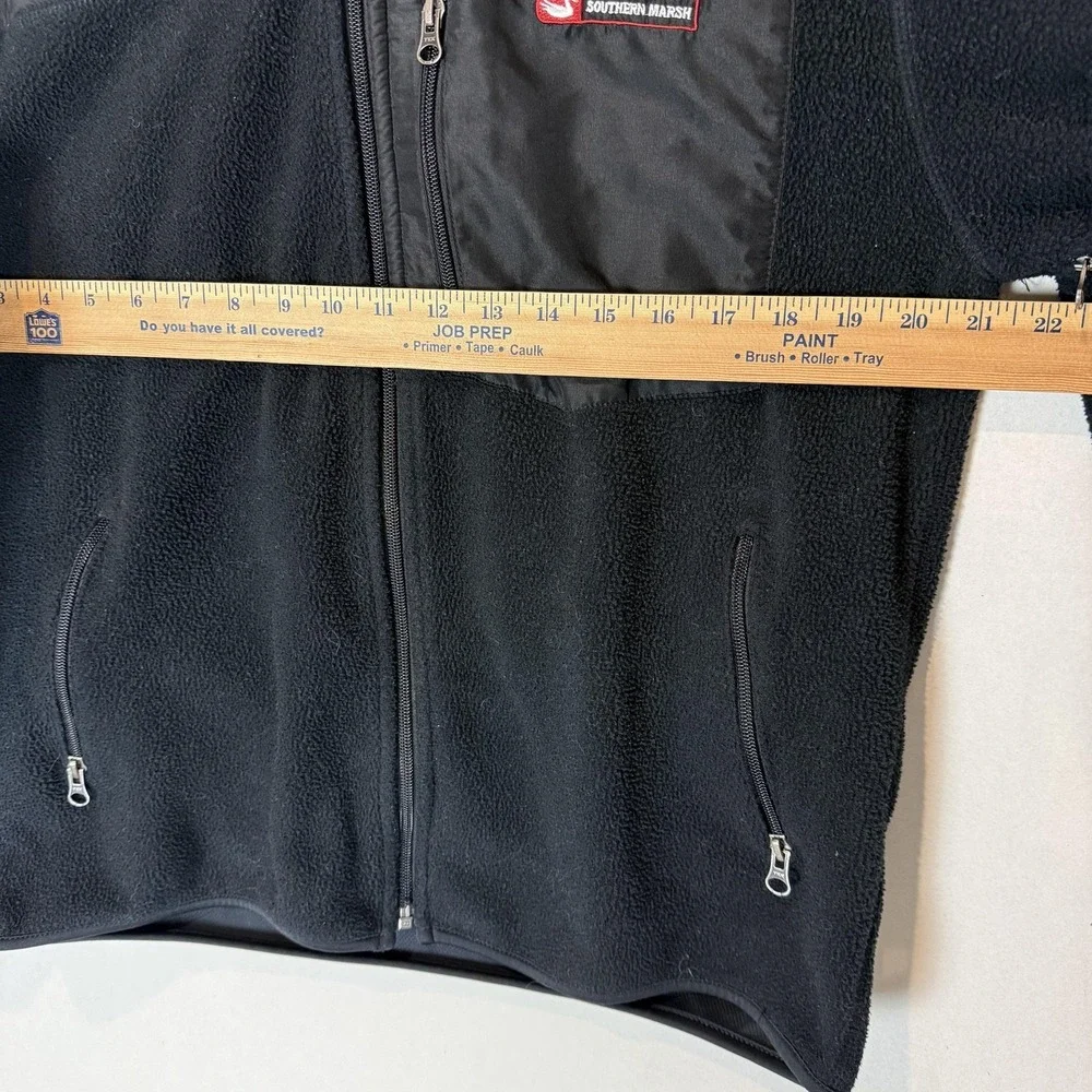 Southern Marsh Jacket Mens Small‎ Black FieldTec Fleece Full Zip Pockets Outdoor
